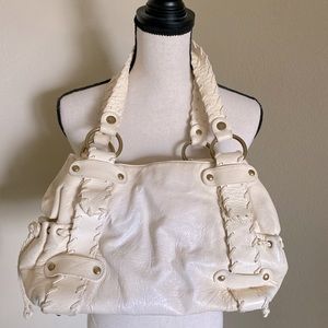 Kooba cream leather handbag